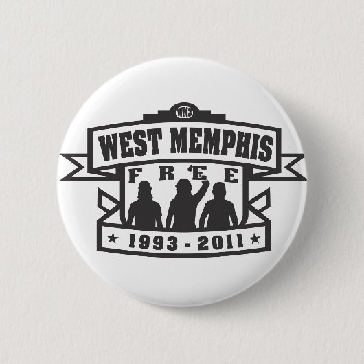 West Memphis Drie Ronde Button 5,7 Cm (Voorkant)