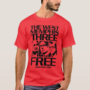 West Memphis Three. Vrij. Donker T-shirt
