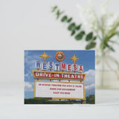 West Mesa Drive-In Marquee Briefkaart (Staand voorkant)