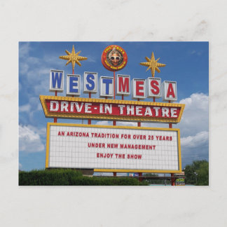 West Mesa Drive-In Marquee Briefkaart