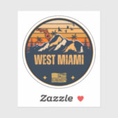 West Miami, Florida  Sticker (Vel)