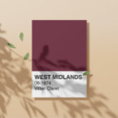 West Midlands Villan Claret - Volledige breedte Perfect Poster