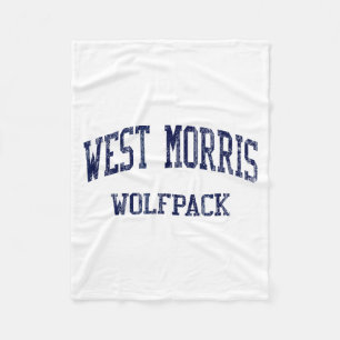 West Morris High School Hs Chester Nj Vintage T-Sh Fleece Deken