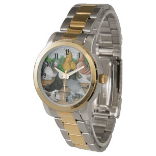 West of England Tumbler Pigeons Horloge