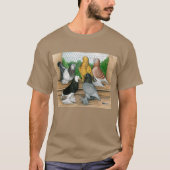 West of England Tumbler Pigeons T-shirt (Voorkant)