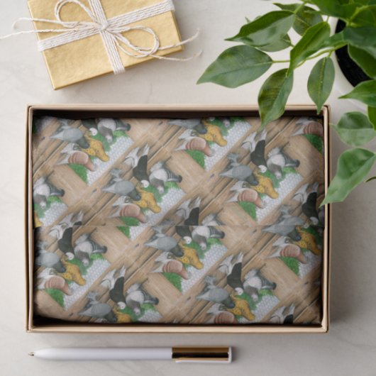 West of England Tumbler Pigeons Tissuepapier (Geschenk)