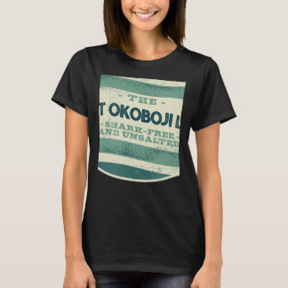 West Okoboji Lake Haaien Vrij en Ontzout Kamperen T-shirt