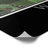 West-Okoboji Lake Iowa Satellite Poster Map (Hoek)