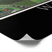 West Okoboji Lake Iowa van de satellietkaart voor  Poster (Hoek)