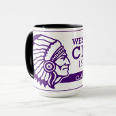 WEST ORANJE CHIEFS 15 OUNCE COFFEE MOK 1974 (Voorkant links)