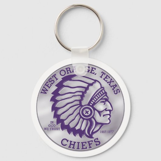 WEST ORANJE CHIEFS SLEUTELHANGER KLEIN (Voorkant)