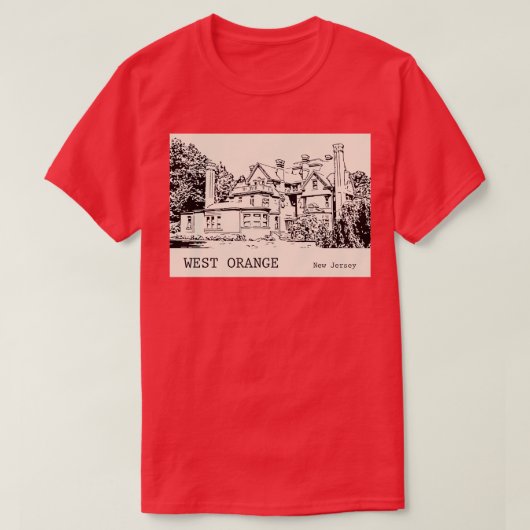 West-Oranje New Jersey 1 T-shirt (Design voorkant)