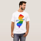 West Oranje NJ Gay T-shirt (Voorkant volledig)