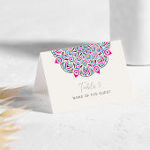 West Pacific Classic Mandala Wedding Place Card Kaart