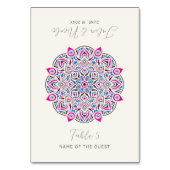 West Pacific Classic Mandala Wedding Place Card Kaart (Voorkant)
