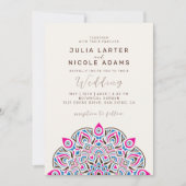 West Pacific Variant Ovaal Classic Mandala Huwelij Kaart (Voorkant)