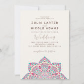 West Pacific Variant Ovaal Classic Mandala Huwelij Kaart (Voorkant)