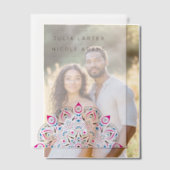 West Pacific Variant Ovaal Classic Mandala Huwelij Vellum Uitnodigingen (Offset (Koppel))