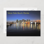 West Palm Beach bij schemering Briefkaart (Voorkant / Achterkant)