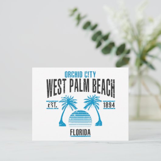 West Palm Beach Briefkaart (Staand voorkant)