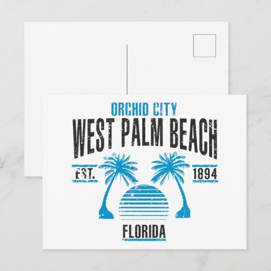 West Palm Beach Briefkaart (Voorkant / Achterkant)