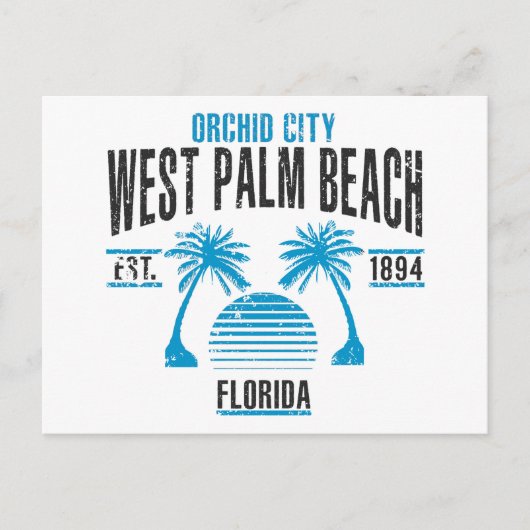 West Palm Beach Briefkaart (Voorkant)