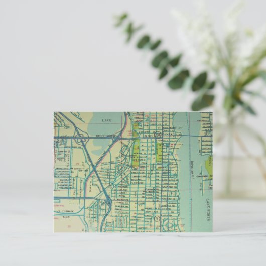 West Palm Beach, FL  kaart (Staand voorkant)