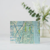 WEST PALM BEACH, FL  Map Briefkaart (Staand voorkant)