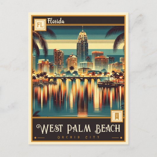 West Palm Beach, Florida |  Briefkaart (Voorkant)