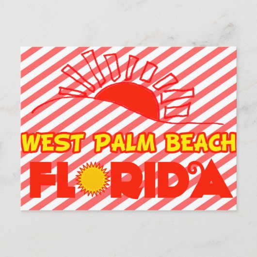 West Palm Beach, Florida Briefkaart (Voorkant)