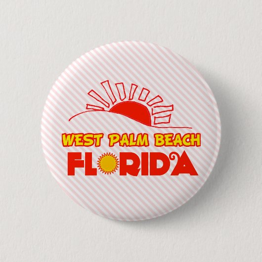 West Palm Beach, Florida Ronde Button 5,7 Cm (Voorkant)