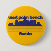 West Palm Beach Florida Ronde Button 7,6 Cm (Voorkant)