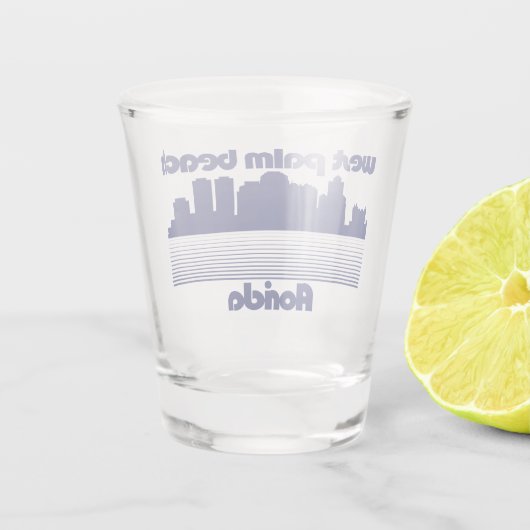 West Palm Beach Florida Shot Glas (Achterkant)