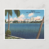 West Palm Beach, Florida Skyline Briefkaart (Voorkant)