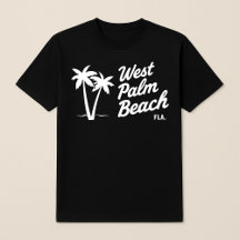 West Palm Beach Florida Tropisch Schrift Minimalis
