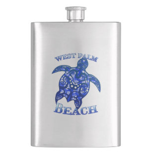 West Palm Beach Florida Vacation Tribal Turtle Flacon