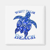 West Palm Beach Florida Vacation Tribal Turtle Magneet (Voorkant)