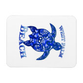 West Palm Beach Florida Vacation Tribal Turtle Magneet (Horizontaal)