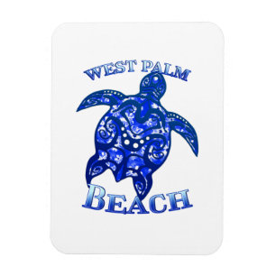 West Palm Beach Florida Vacation Tribal Turtle Magneet