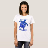 West Palm Beach Florida Vacation Tribal Turtle T-shirt (Voorkant volledig)