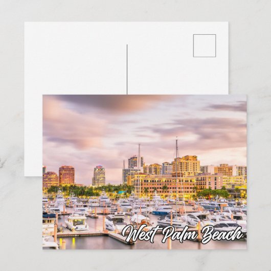 West Palm Beach, Florida, Verenigde Staten Briefkaart (Voorkant / Achterkant)
