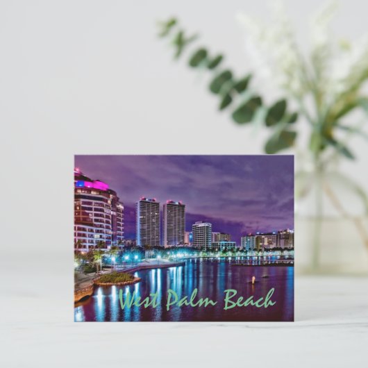 West Palm Beach, Florida, Verenigde Staten Briefkaart (Staand voorkant)