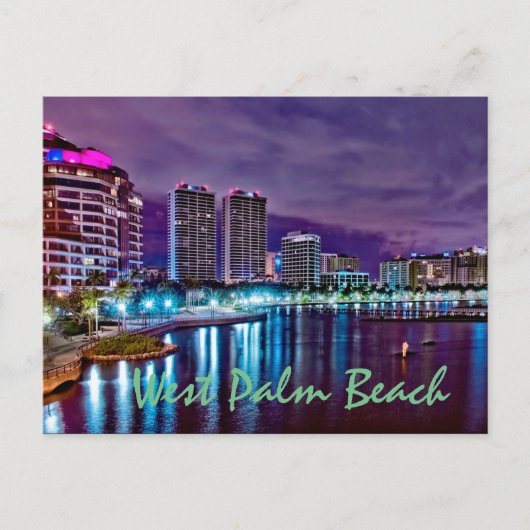 West Palm Beach, Florida, Verenigde Staten Briefkaart (Voorkant)