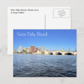 West Palm Beach, Florida, VS Briefkaart (Voorkant / Achterkant)