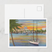 West Palm Beach Florida  zonsondergang Briefkaart (Voorkant / Achterkant)