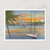 West Palm Beach Florida  zonsondergang Briefkaart (Voorkant)
