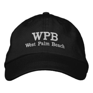 West Palm Beach geborduurde honkbalhoed Pet