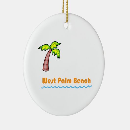 West Palm Beach Keramisch Ornament (Rechts)