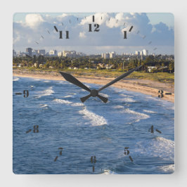 West Palm Beach langs Florida Vierkante Klok