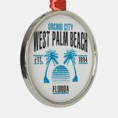 West Palm Beach Metalen Ornament (Rechts)